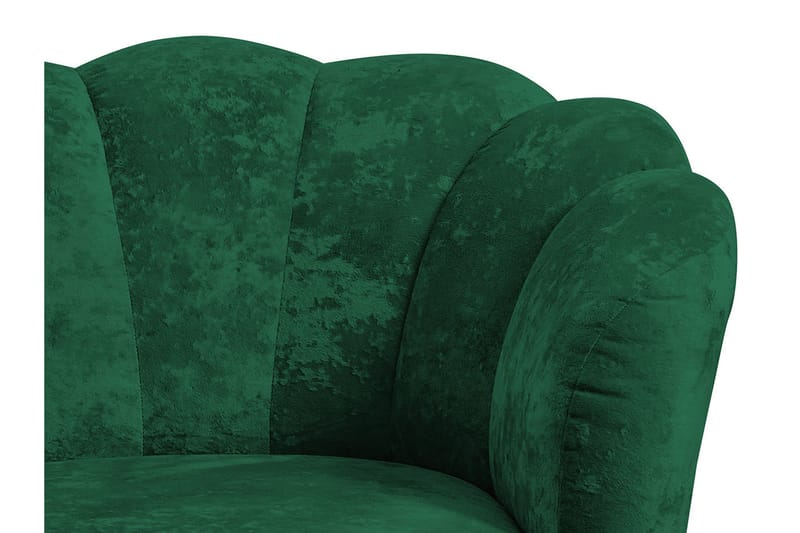 Adrial 2-seters Sofa - Fløyel/Blå/Gull - Møbler - Sofaer - Fløyel sofaer