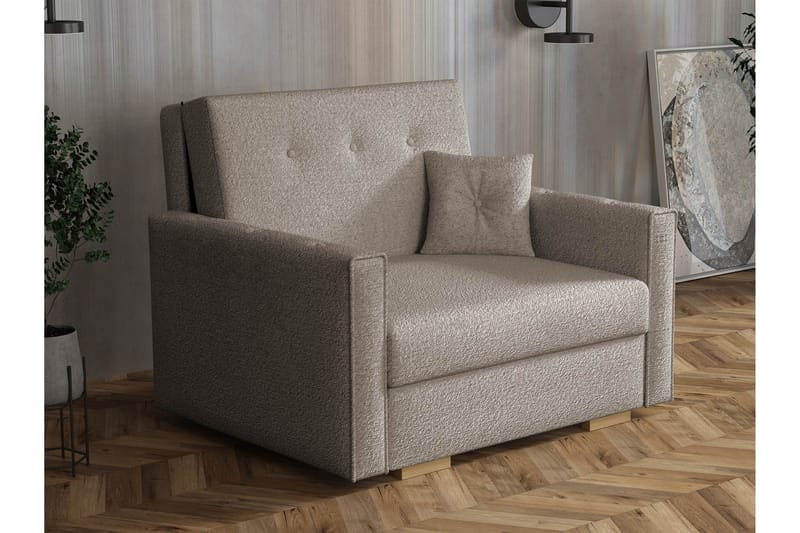 Ajiz Sovesofa 2-seter i Bouclé - Grå - Møbler - Sofaer - Sovesofaer