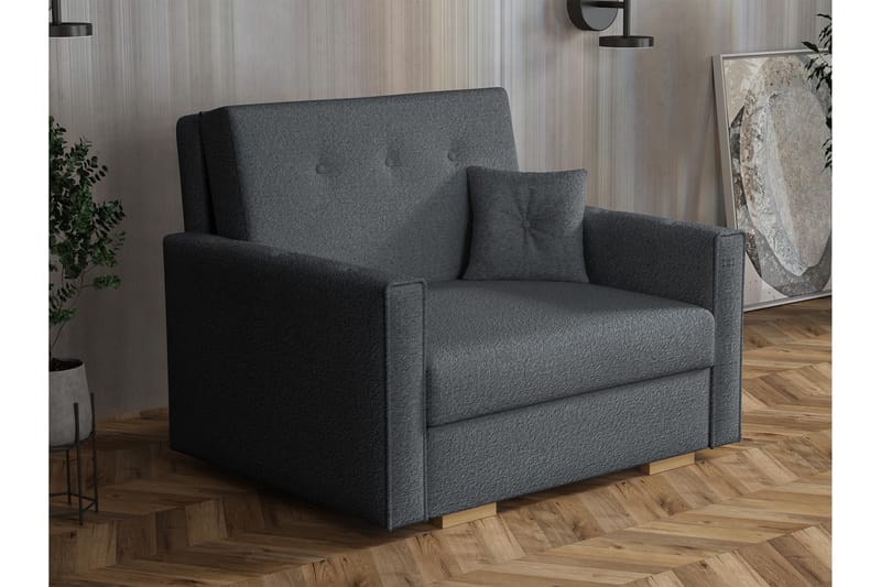 Ajiz Sovesofa 2-seter i Bouclé - Grå - Møbler - Sofaer - Sovesofaer