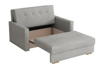 Ajiz Sovesofa 2-seter i Bouclé - Hvit - Møbler - Sofaer - Sovesofaer
