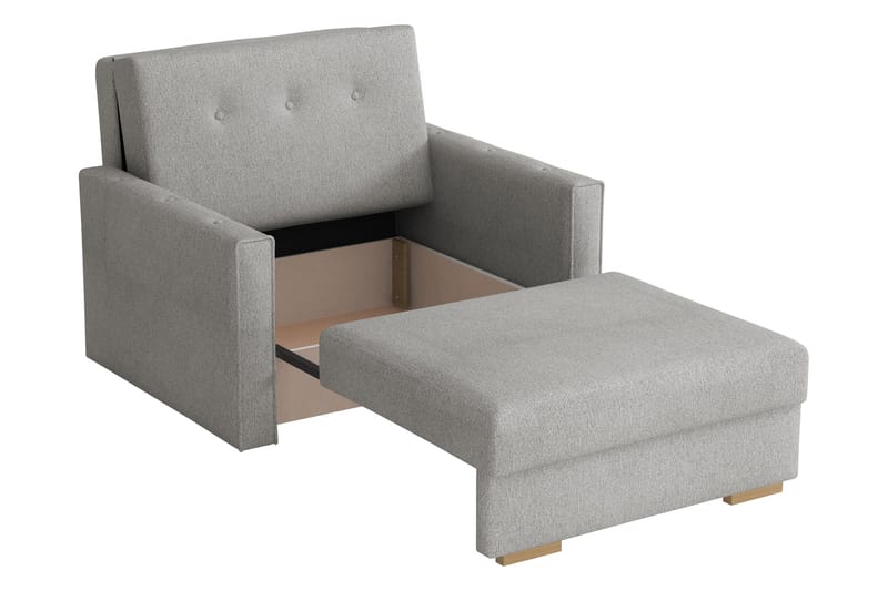 Ajiz Sovesofa 2-seter i Bouclé - Hvit - Møbler - Sofaer - Sovesofaer