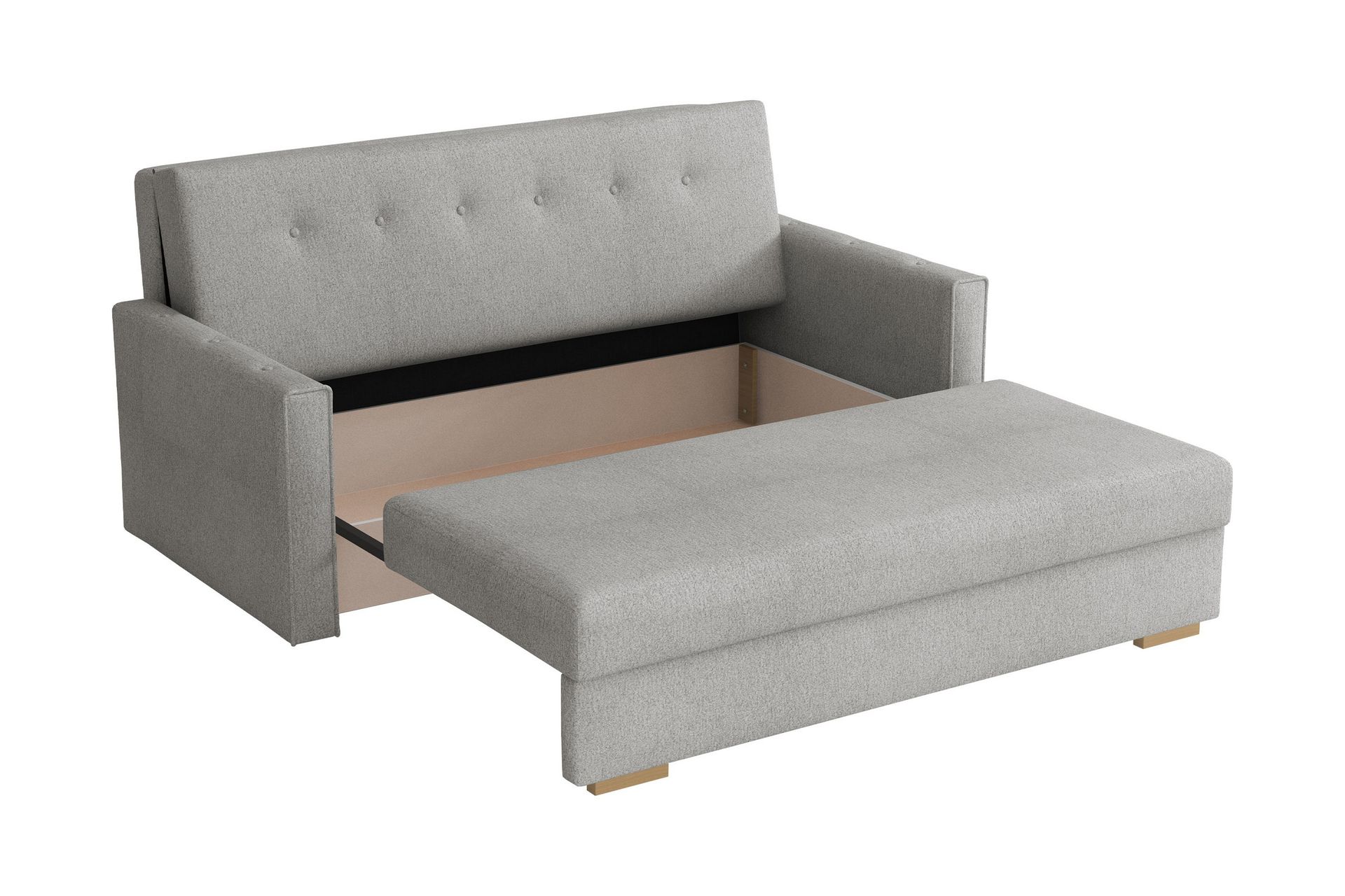 Ajiz Sovesofa 3-seter i Bouclé - Grå - Møbler - Sofaer - Sovesofaer