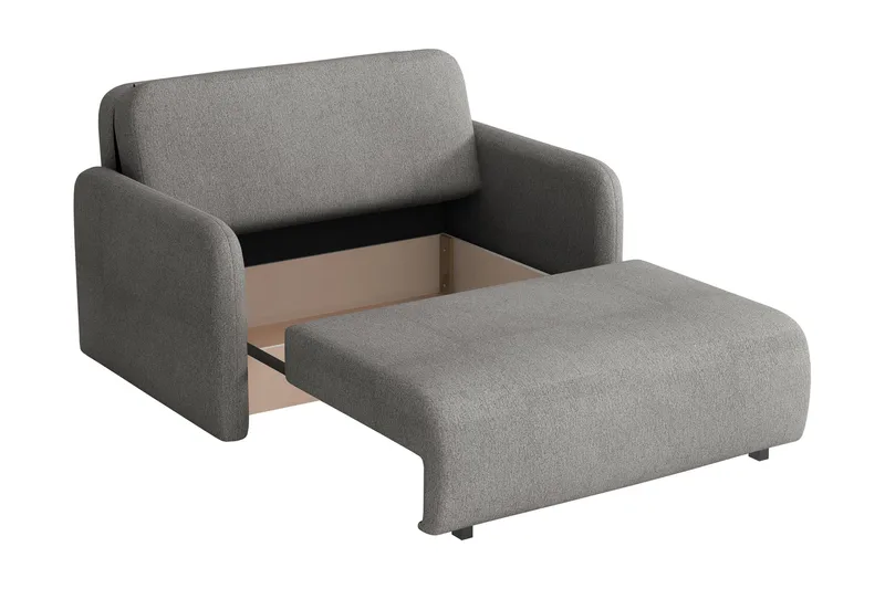 Ajmeri 2-seter Rektangulær Sovesofa med Oppbevaring i Stoff - Gul - Møbler - Sofaer - Sovesofaer