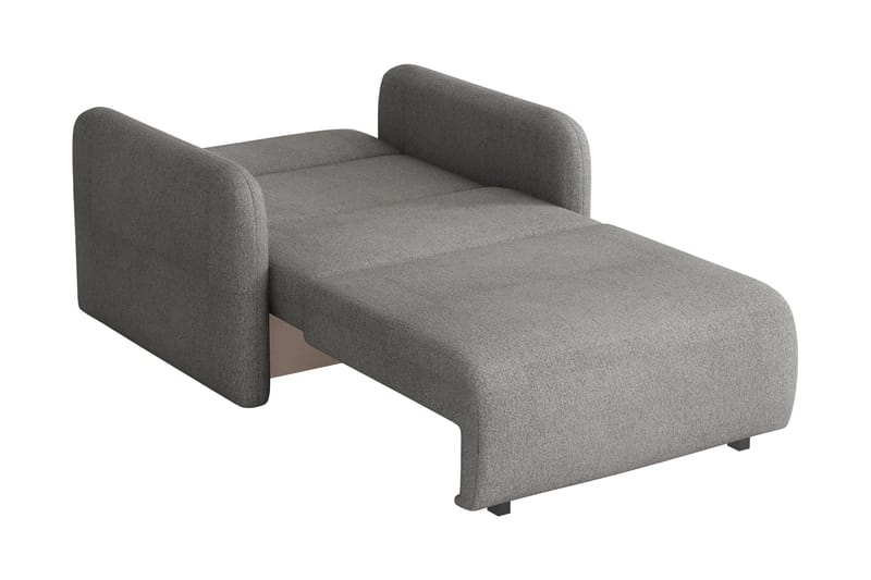 Ajmeri 2-seter Sovesofa 80x196 cm med Oppbevaring i Bouclé - Grønn - Møbler - Sofaer - Sovesofaer