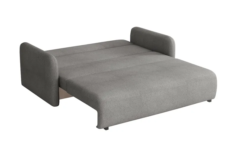 Ajmeri 3-seter Sovesofa 150x196 cm med Oppbevaring i Bouclé - Grå - Møbler - Sofaer - Sovesofaer