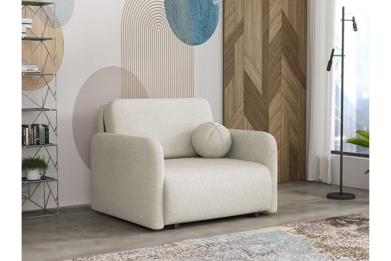 Ajmeri Sovesofa 2-seter i Bouclé - Beige - Møbler - Sofaer - Sovesofaer