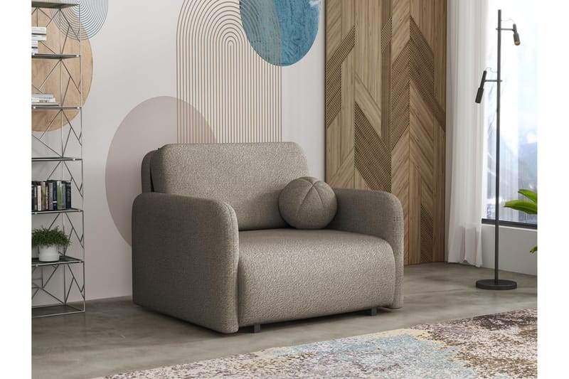 Ajmeri Sovesofa 2-seter i Bouclé - Grå - Møbler - Sofaer - Sovesofaer