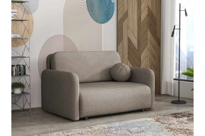 Ajmeri Sovesofa 2-seter i Bouclé - Grå - Møbler - Sofaer - Sovesofaer