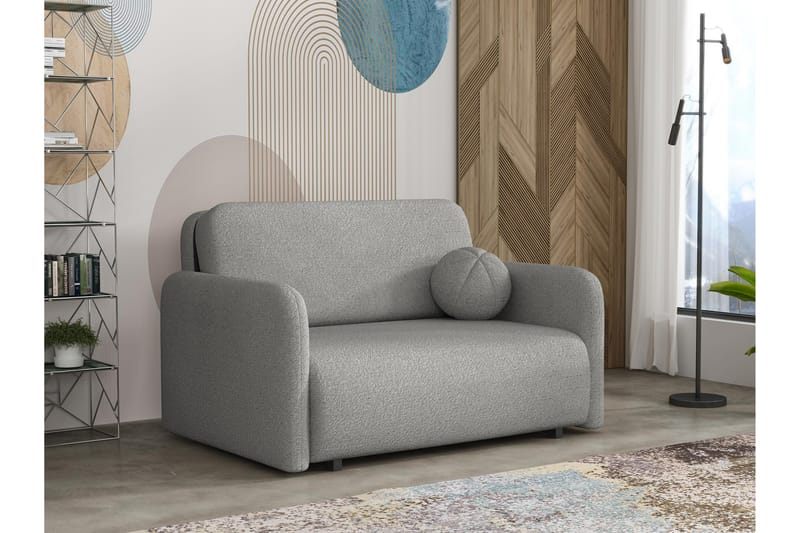 Ajmeri Sovesofa 2-seter i Bouclé - Grå - Møbler - Sofaer - Sovesofaer