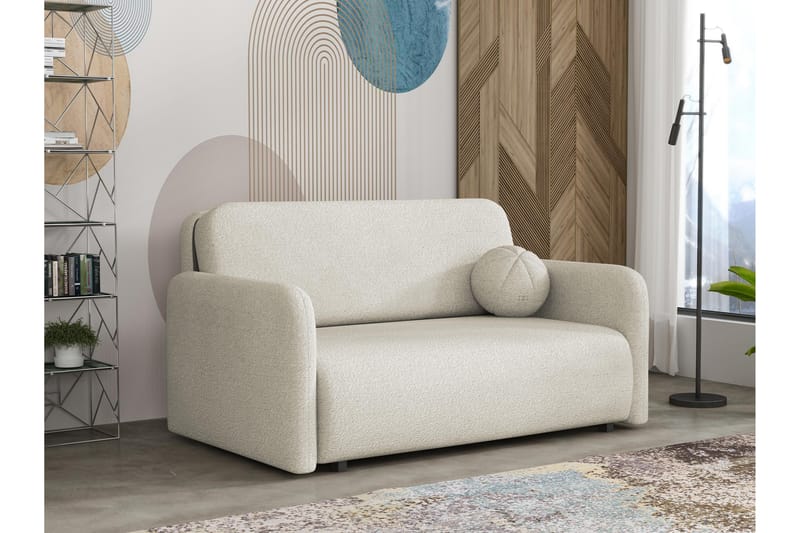 Ajmeri Sovesofa 3-seter i Bouclé - Beige - Møbler - Sofaer - Sovesofaer