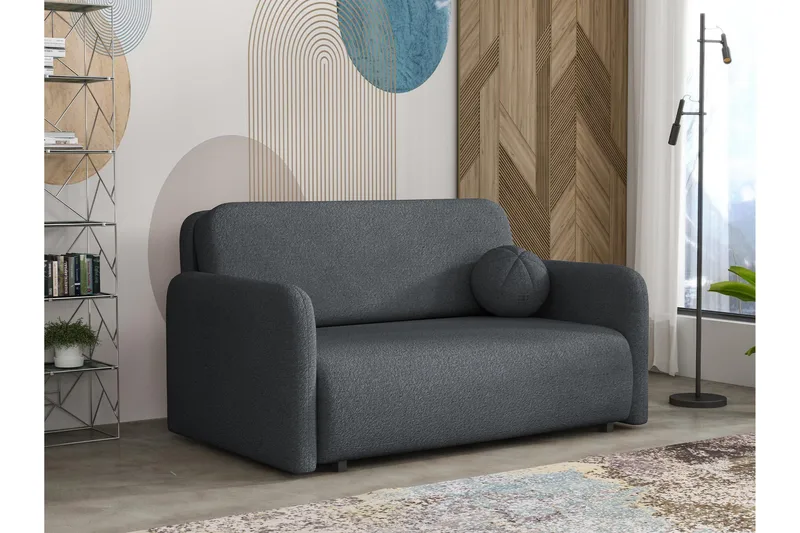 Ajmeri Sovesofa 3-seter i Bouclé - Grå - Møbler - Sofaer - Sovesofaer