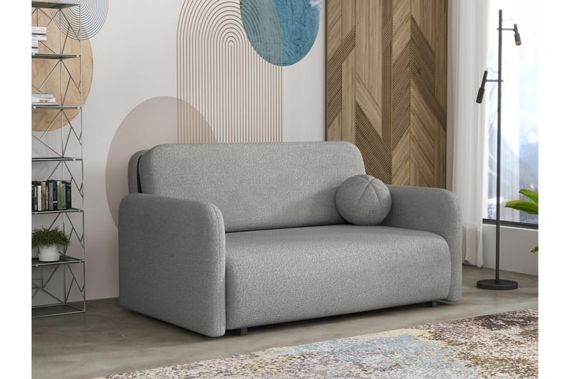 Ajmeri Sovesofa 3-seter i Bouclé - Grå - Møbler - Sofaer - Sovesofaer