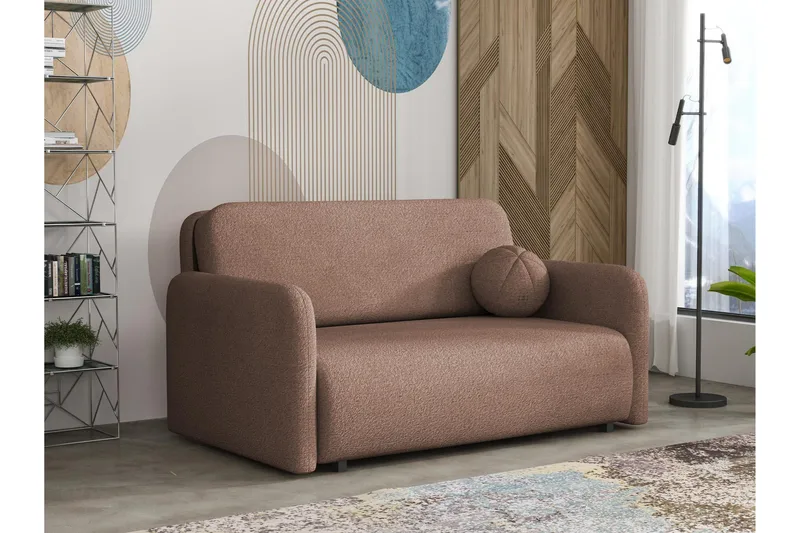 Ajmeri Sovesofa 3-seter i Bouclé, Rosa