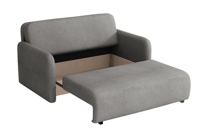 Ajmeri Sovesofa 3-seter i Plysj - Beige - Møbler - Sofaer - Sovesofaer