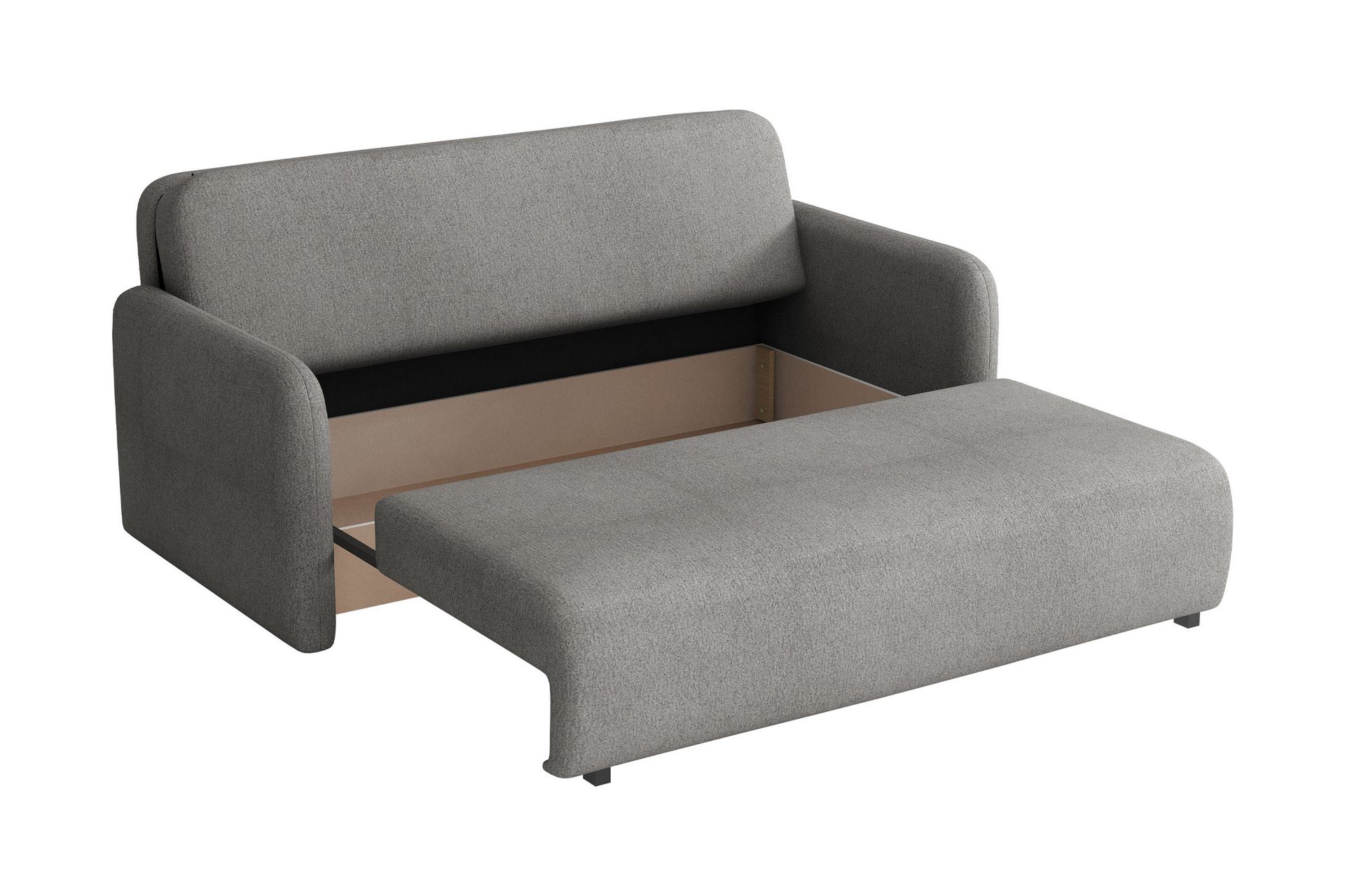 Ajmeri Sovesofa 3-seter i Plysj - Beige - Møbler - Sofaer - Sovesofaer
