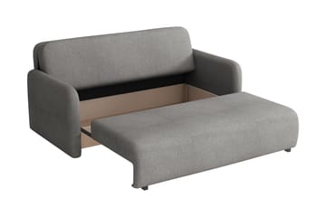 Ajmeri Sovesofa 3-seter i Plysj - Beige - Møbler - Sofaer - Sovesofaer