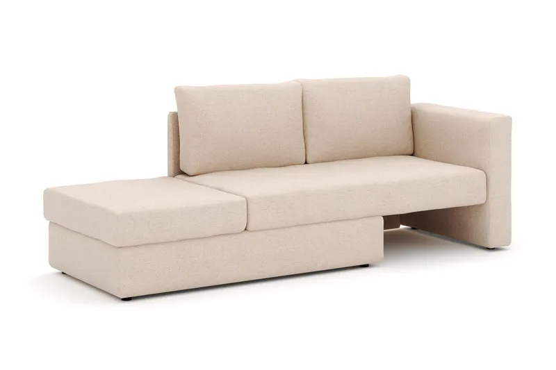 Alnaryd 2-3seters Sovesofa med Nedfellbar Armlene - Beige - Møbler - Sofaer - Sovesofaer