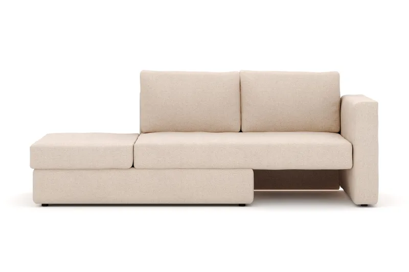 Alnaryd 2-3seters Sovesofa med Nedfellbar Armlene - Beige - Møbler - Sofaer - Sovesofaer