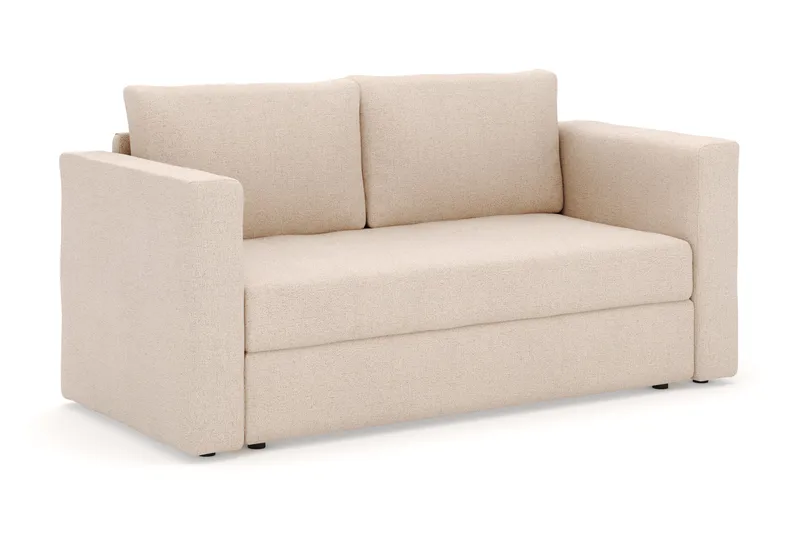 Alnaryd 2-3seters Sovesofa med Nedfellbar Armlene - Beige - Møbler - Sofaer - Sovesofaer