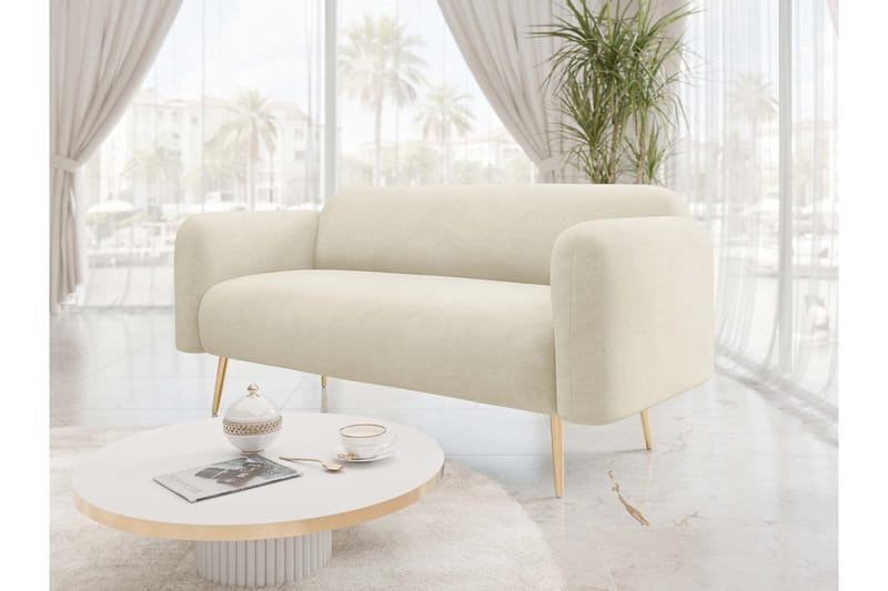 Alros Soffa 2-sits - Beige - Møbler - Sofaer - Fløyel sofaer