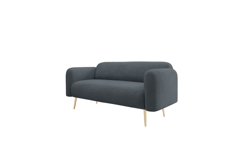 Alros Soffa 2-sits - Grå - Møbler - Sofaer - Fløyel sofaer