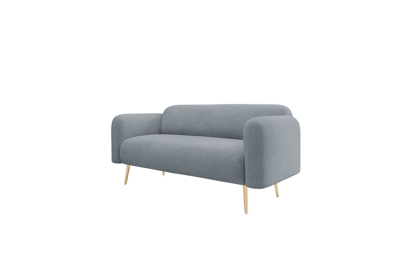 Alros Soffa 2-sits - Grå - Møbler - Sofaer - Fløyel sofaer