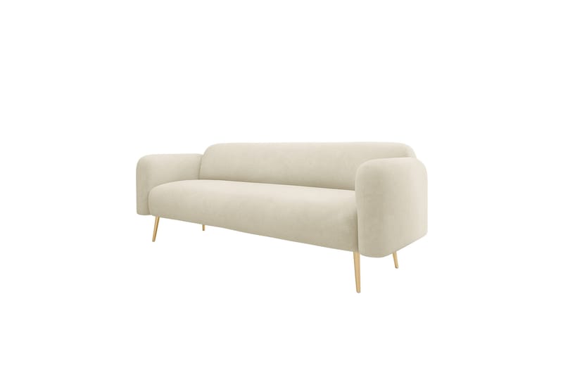Alros Soffa 3-seter - Beige - Møbler - Sofaer - Fløyel sofaer