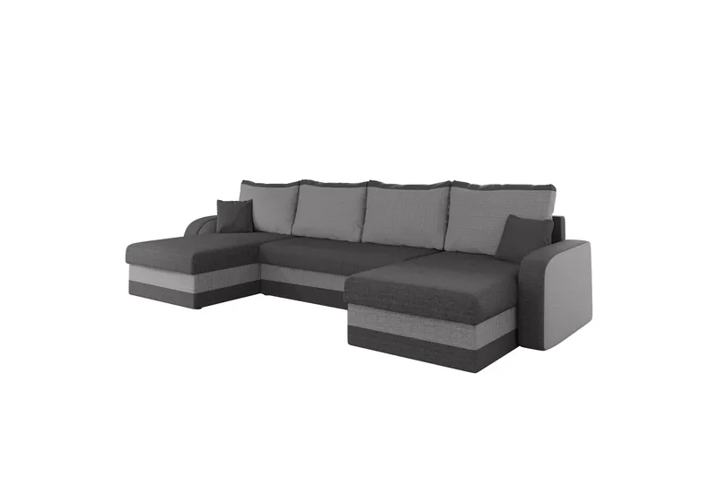 Alvared Sofa Dobbeldivan 4-seter, Lys grå/Grå