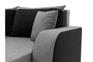 Alvared Sofa Dobbeldivan 4-seter - Svart - Møbler - Sofaer - Sovesofaer
