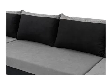 Alvared Sofa Dobbeldivan 4-seter - Svart - Møbler - Sofaer - Sovesofaer