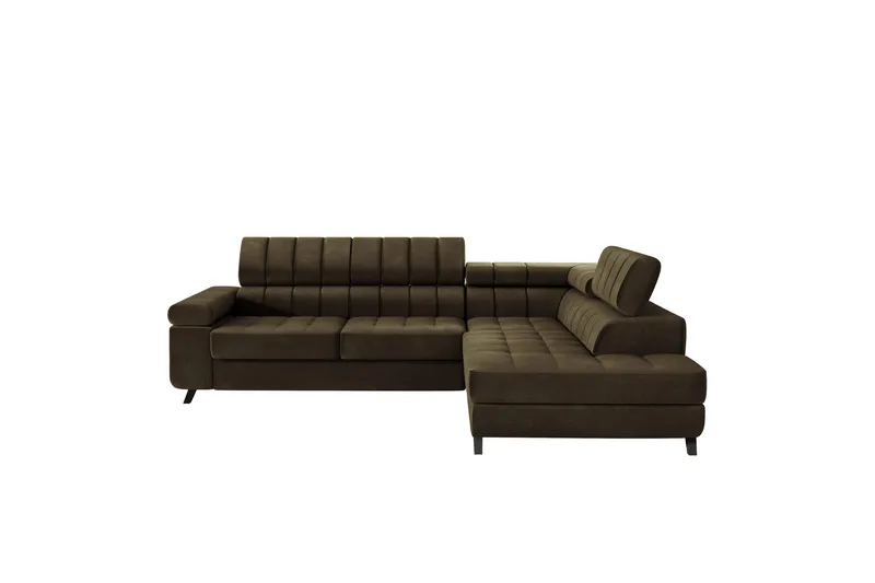 Amshyttan Sofa med Sjeselong 3-seter, Brun