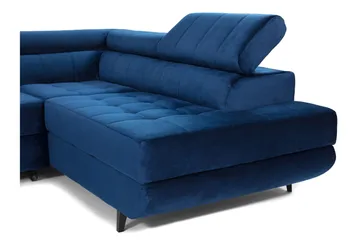 Amshyttan Sovesofa Med Sjeselong 3-Seter - Hvit - Møbler - Sofaer - Sovesofaer