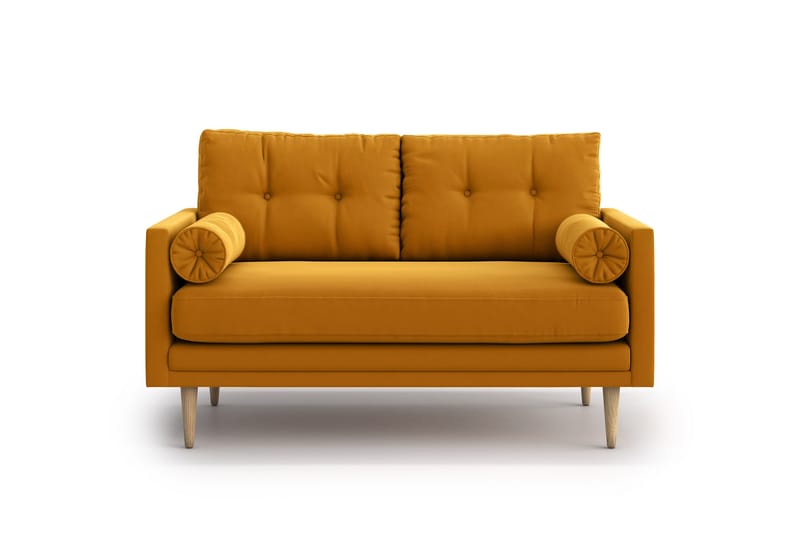 Amyssa 2-seter Sofa - Gul - 2 seter sofa