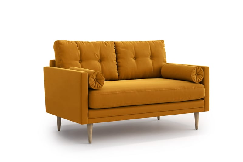 Amyssa 2-seter Sofa - Gul - 2 seter sofa
