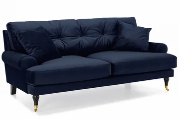 Andrew 2-seters Fløyelssofa - Blå - Møbler - Sofaer - Fløyel sofaer