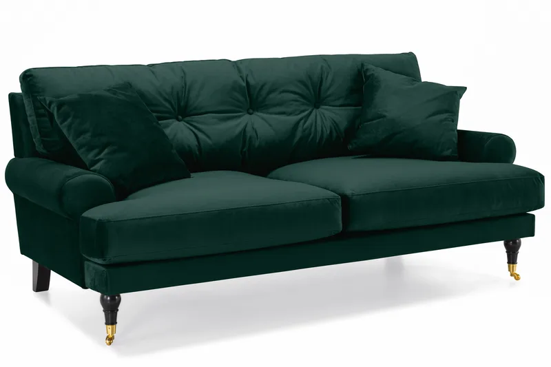 Andrew 2-seters Fløyelssofa - Grønn - Møbler - Sofaer - Fløyel sofaer