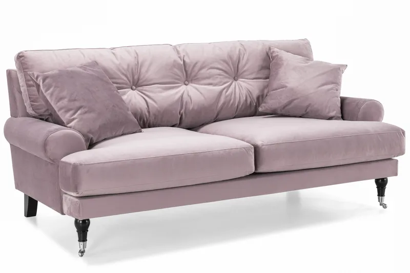 Andrew 2-seters Fløyelssofa - Lilla - Møbler - Sofaer - Fløyel sofaer
