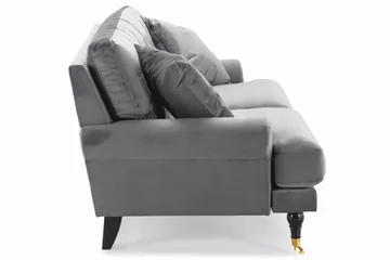 Andrew 2-seters Fløyelssofa - Lys grå - Møbler - Sofaer - Fløyel sofaer