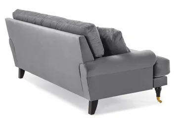 Andrew 2-seters Fløyelssofa - Lys grå - Møbler - Sofaer - Fløyel sofaer