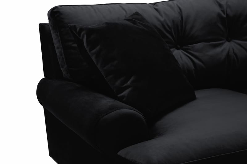 Andrew 2-seters Fløyelssofa - Svart - Møbler - Sofaer - Fløyel sofaer
