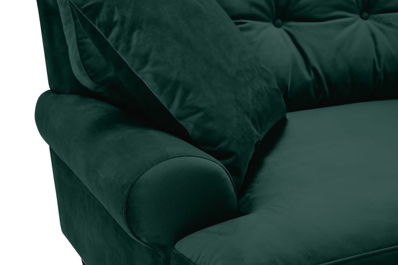 Andrew 3-seters Fløyelssofa - Grønn - Møbler - Sofaer - Fløyel sofaer