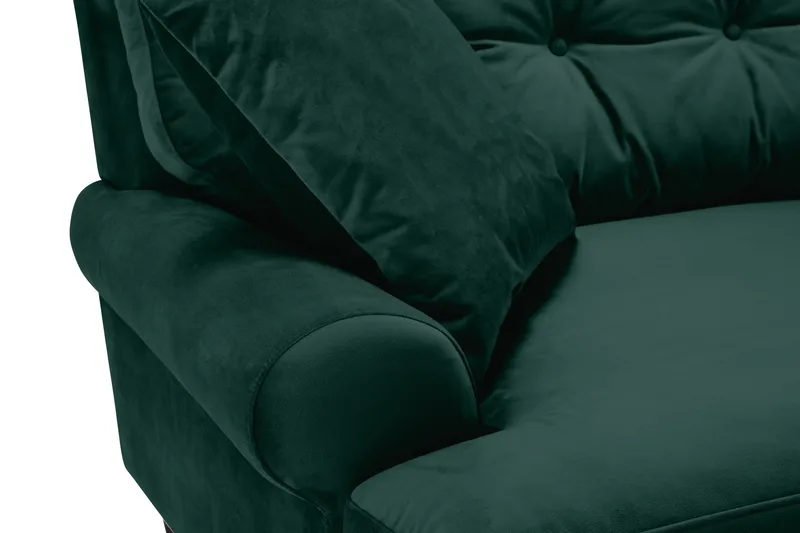 Andrew 3-seters Fløyelssofa - Grønn - Møbler - Sofaer - Fløyel sofaer