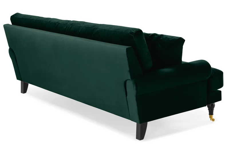 Andrew 3-seters Fløyelssofa - Grønn - Møbler - Sofaer - Fløyel sofaer