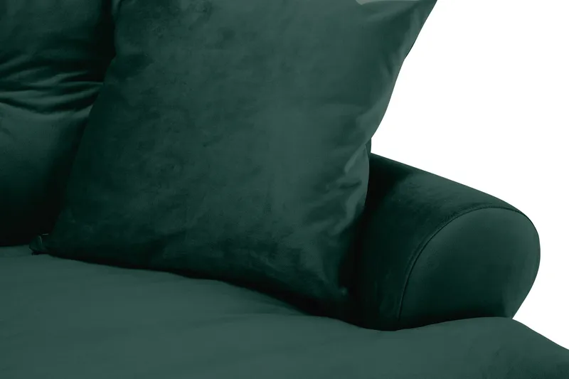 Andrew 3-seters Fløyelssofa - Grønn - Møbler - Sofaer - Fløyel sofaer