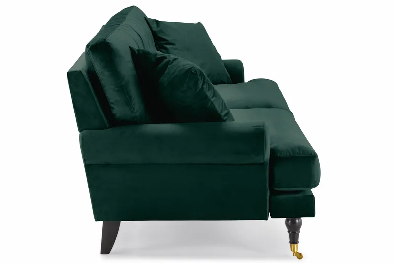 Andrew 3-seters Fløyelssofa - Grønn - Møbler - Sofaer - Fløyel sofaer