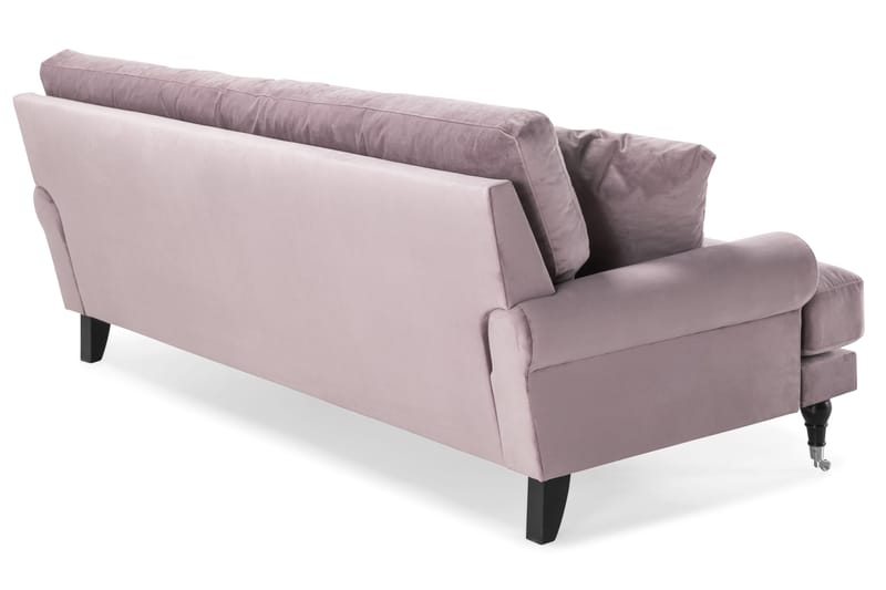 Andrew 3-seters Fløyelssofa - Lilla - Møbler - Sofaer - Fløyel sofaer