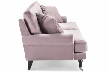 Andrew 3-seters Fløyelssofa - Lilla - Møbler - Sofaer - Fløyel sofaer