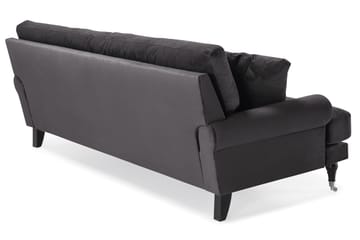 Andrew 3-seters Fløyelssofa - Mørk grå - Møbler - Sofaer - Fløyel sofaer