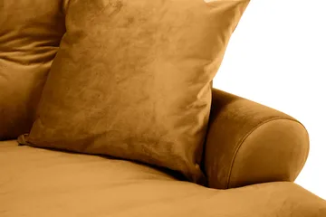 Andrew 3-seters Fløyelssofa - Mørk gul - Møbler - Sofaer - Fløyel sofaer