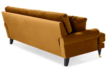 Andrew 3-seters Fløyelssofa - Mørk gul - Møbler - Sofaer - Fløyel sofaer